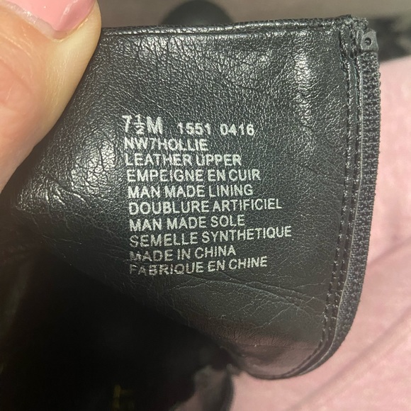 Nine West black genuine leather ankle boots - Picture 7 of 7